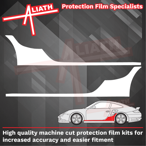 Porsche 911 Turbo (997) 2006-2012, Side Sill Panel & QTR CLEAR Paint Protection