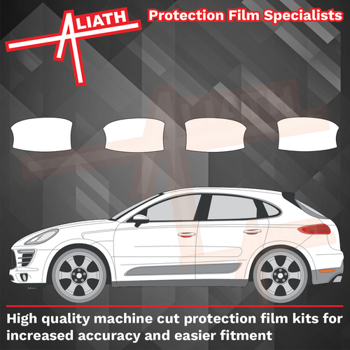 Porsche Macan (Type 95B) 2014-2024, Door Handle Cups CLEAR Paint Protection