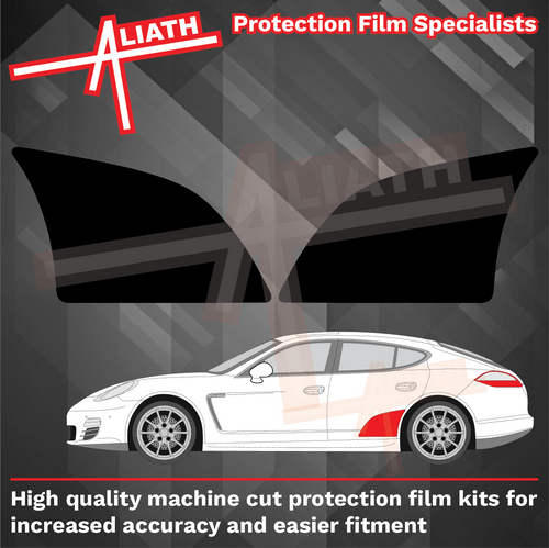 Porsche Panamera (Type 970) Rear Door Arch Panel BLACK TEXTURED Paint Protection