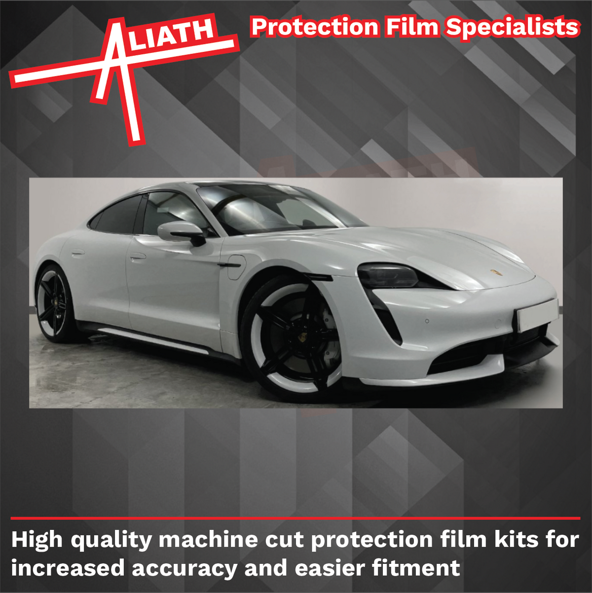 Porsche Taycan 2019-Present, Front Bumper CLEAR Paint Protection