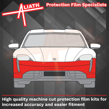 Porsche Taycan 2019-Present, Front Bumper CLEAR Paint Protection