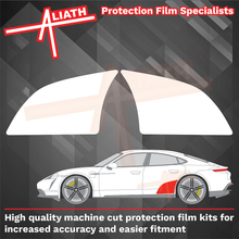 Porsche Taycan 2019-Present, Rear Door Arch Panel CLEAR Paint Protection