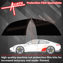 Porsche Taycan 2019-Present, Rear Door Arch Panel BLACK Paint Protection