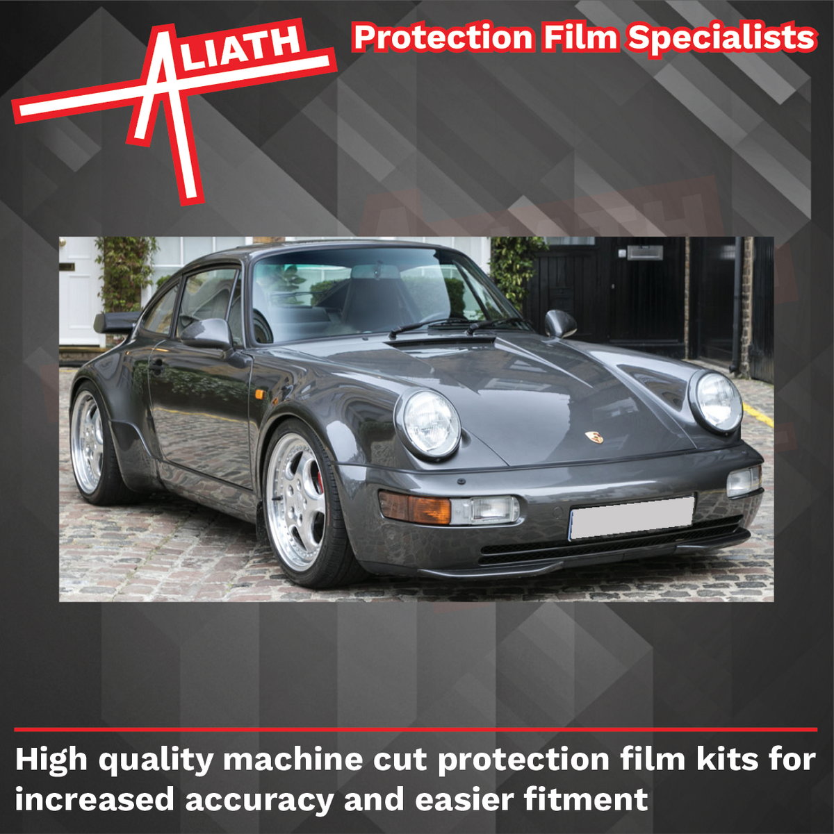 Porsche 911 964 Turbo (1989-1993), Rear QTR & Skirt CLEAR Paint Protection CLASSIC