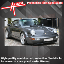 Porsche 911 964 Turbo (1989-1993), Rear QTR & Skirt BLACK TEXTURED Paint Protection CLASSIC