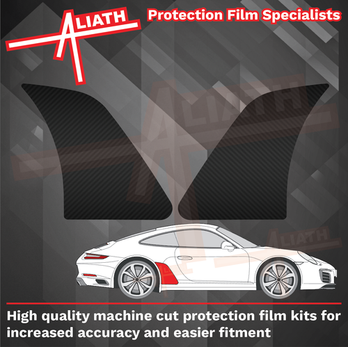 Porsche 911 (991) 2011-2020 , Rear QTR / Wing CARBON EFFECT Paint Protection