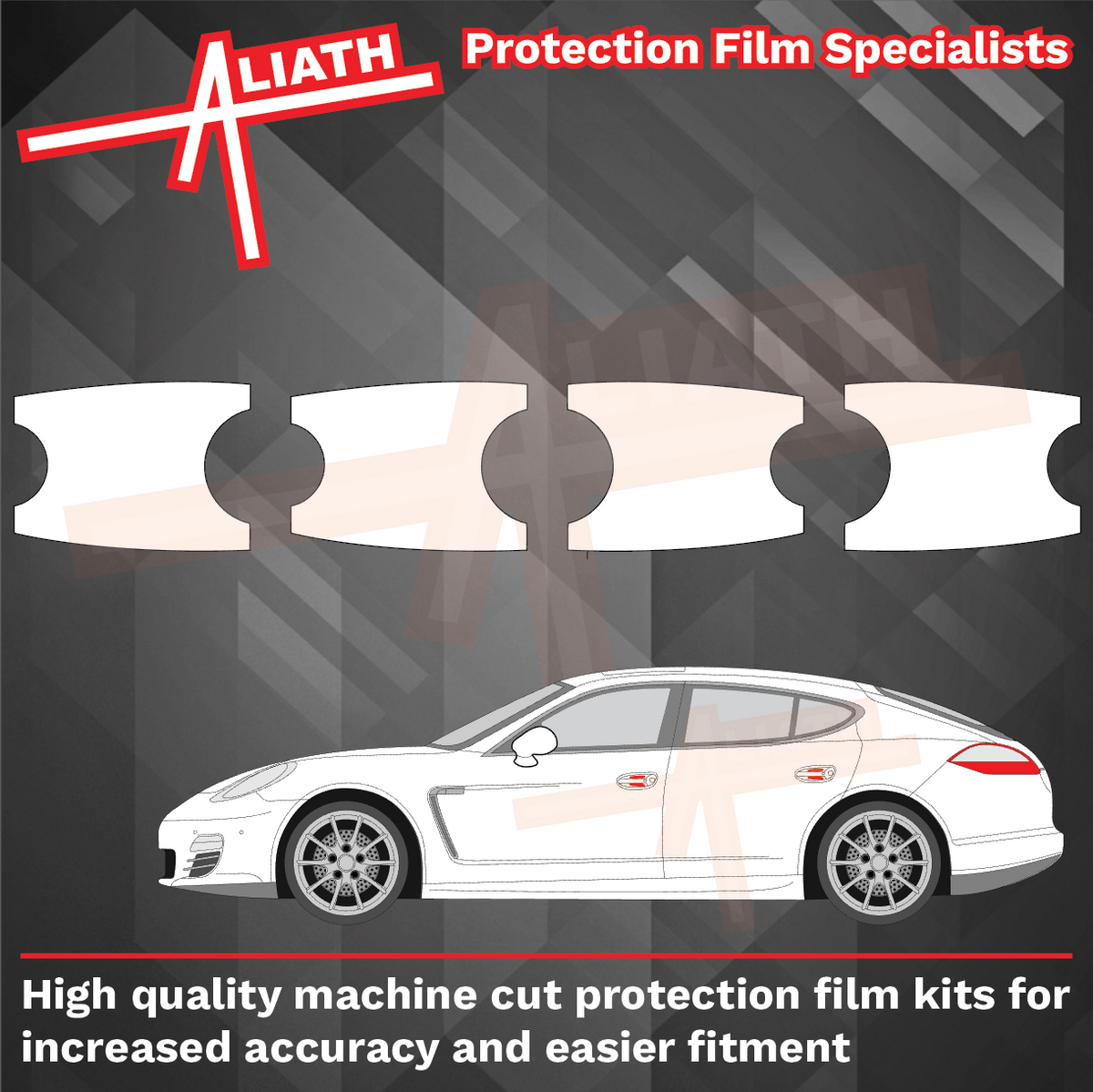 Porsche Panamera (Type 970) (2011-2016), Handle Cups CLEAR Paint Protection