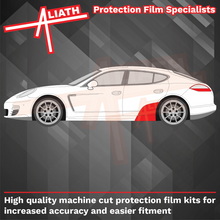 Porsche Panamera (Type 970) (2011-2016), Rear Door Arch & Lower Sill Sections BLACK Paint Protection