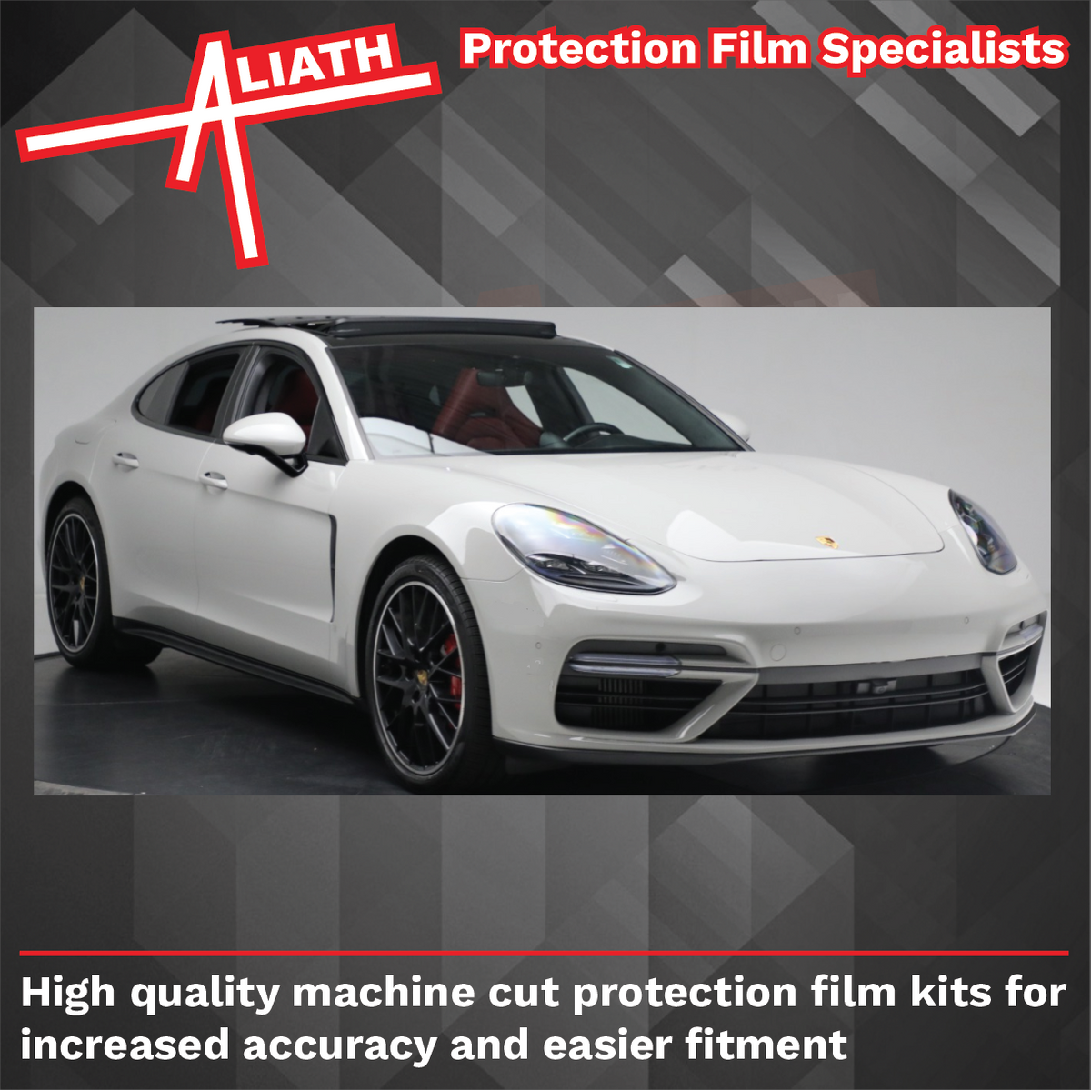 Porsche Panamera Turbo (Type 971) 2016-, Front Bumper CLEAR Paint Protection