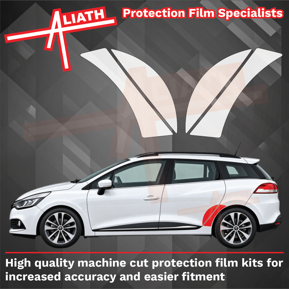 Renault Clio Estate 2012-2019, Rear Arches CLEAR Paint Protection