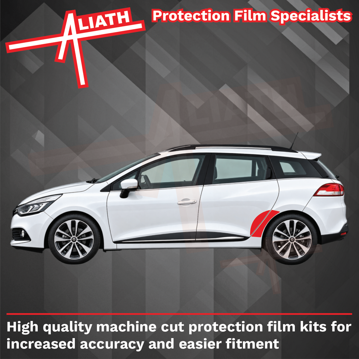 Renault Clio Estate 2012-2019, Rear Arches CLEAR Paint Protection
