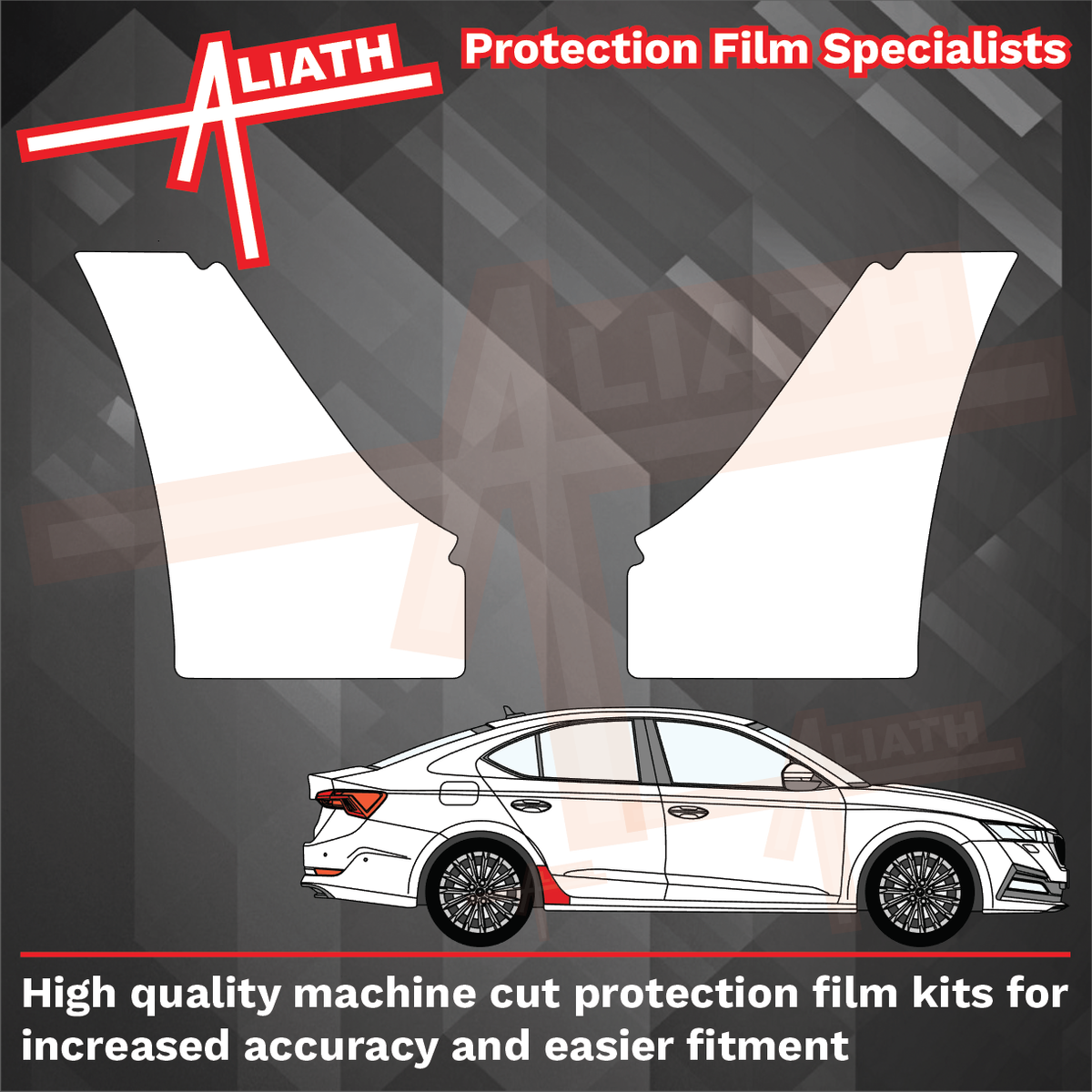 Skoda Octavia (MK4) 2019-Present, Rear QTR Lower Arch CLEAR Paint Protection