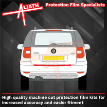 Skoda Yeti (Type 5L) 2012-2017, Rear Bumper Upper BLACK TEXTURED Scratch Protection