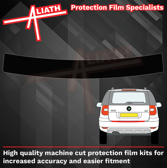 Skoda Yeti (Type 5L) 2012-2017, Rear Bumper Upper BLACK TEXTURED Scratch Protection