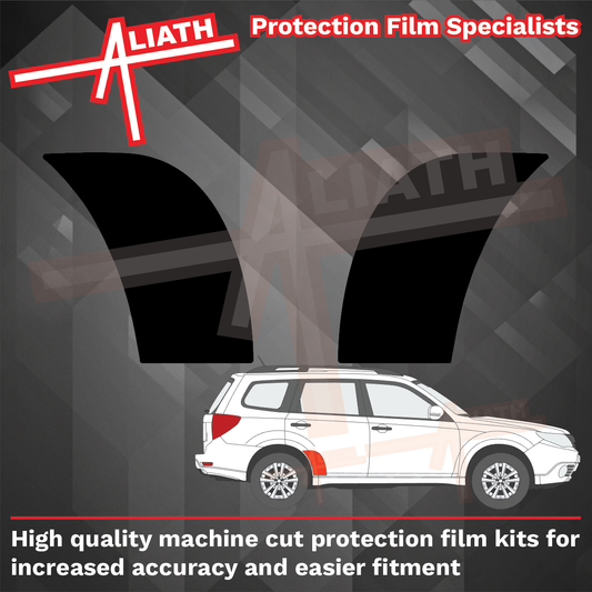 Subaru Forester 2008-2013, Rear Door Arches CARBON Paint Protection