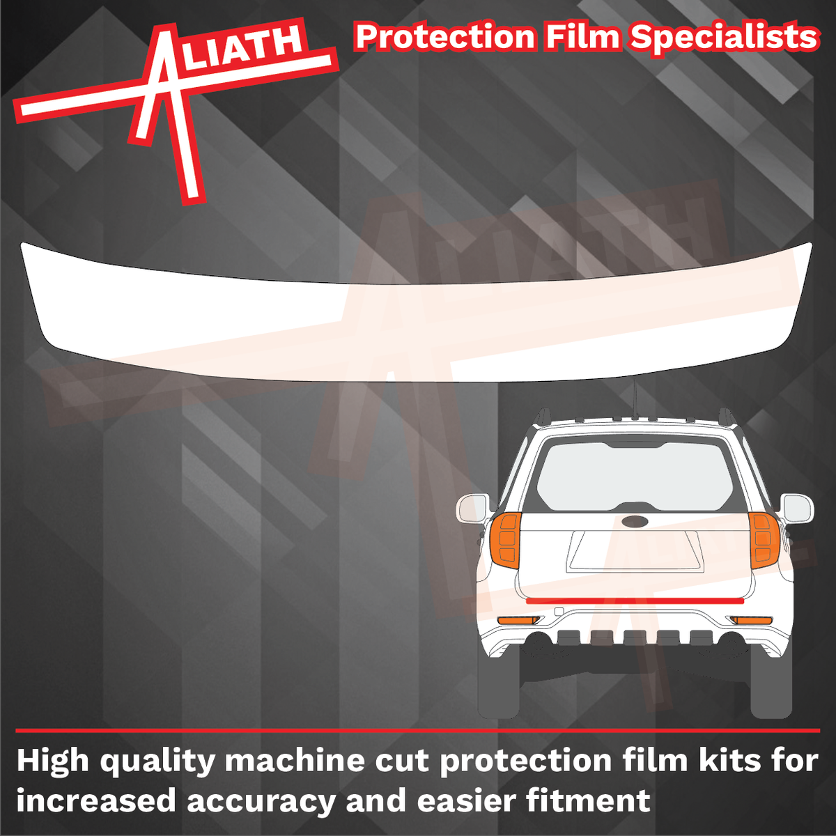 Subaru Forester 2008-2013, Rear Bumper Upper CLEAR Paint Protection