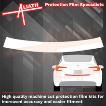 Tesla Model 3 2024-Present, Rear Bumper Upper CLEAR Paint Protection