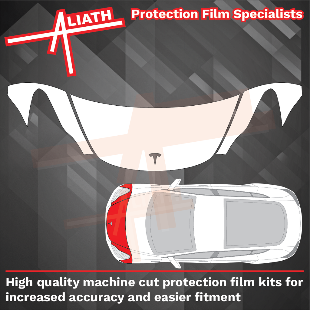 Tesla Model 3 2017-2024, Bonnet & Wings CLEAR Paint Protection – Aliath