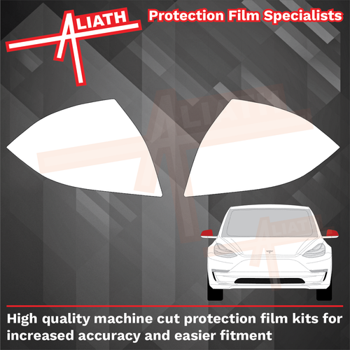 Tesla Model 3 2017-2024, Door Mirror Covers CLEAR Paint Protection