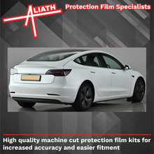 Tesla Model 3 2017-2024, Rear Bumper Full CLEAR Paint Protection
