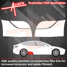 Tesla Model 3 2017-Present, Rear Skirt Trim & Arches CLEAR Paint Protection