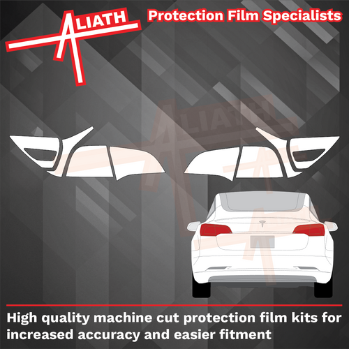 Tesla Model 3 2017-2024, Rear Lights CLEAR Paint Protection