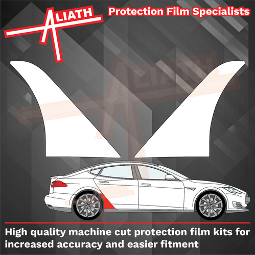 Tesla Model S 2012-Present, Rear QTR Arches CLEAR Paint Protection