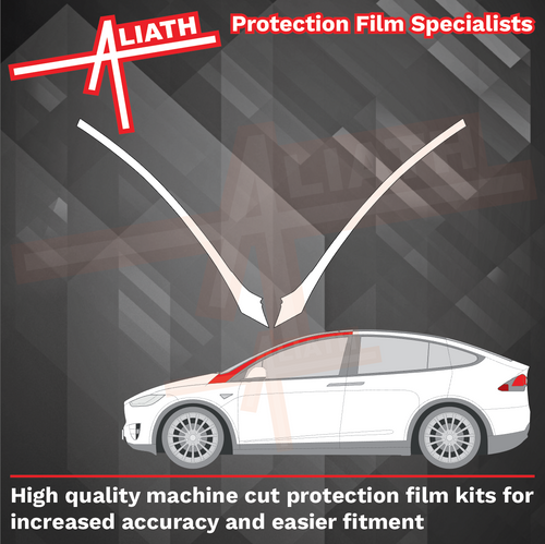 Tesla Model X 2016-Present, Front A-Pillars CLEAR Paint Protection