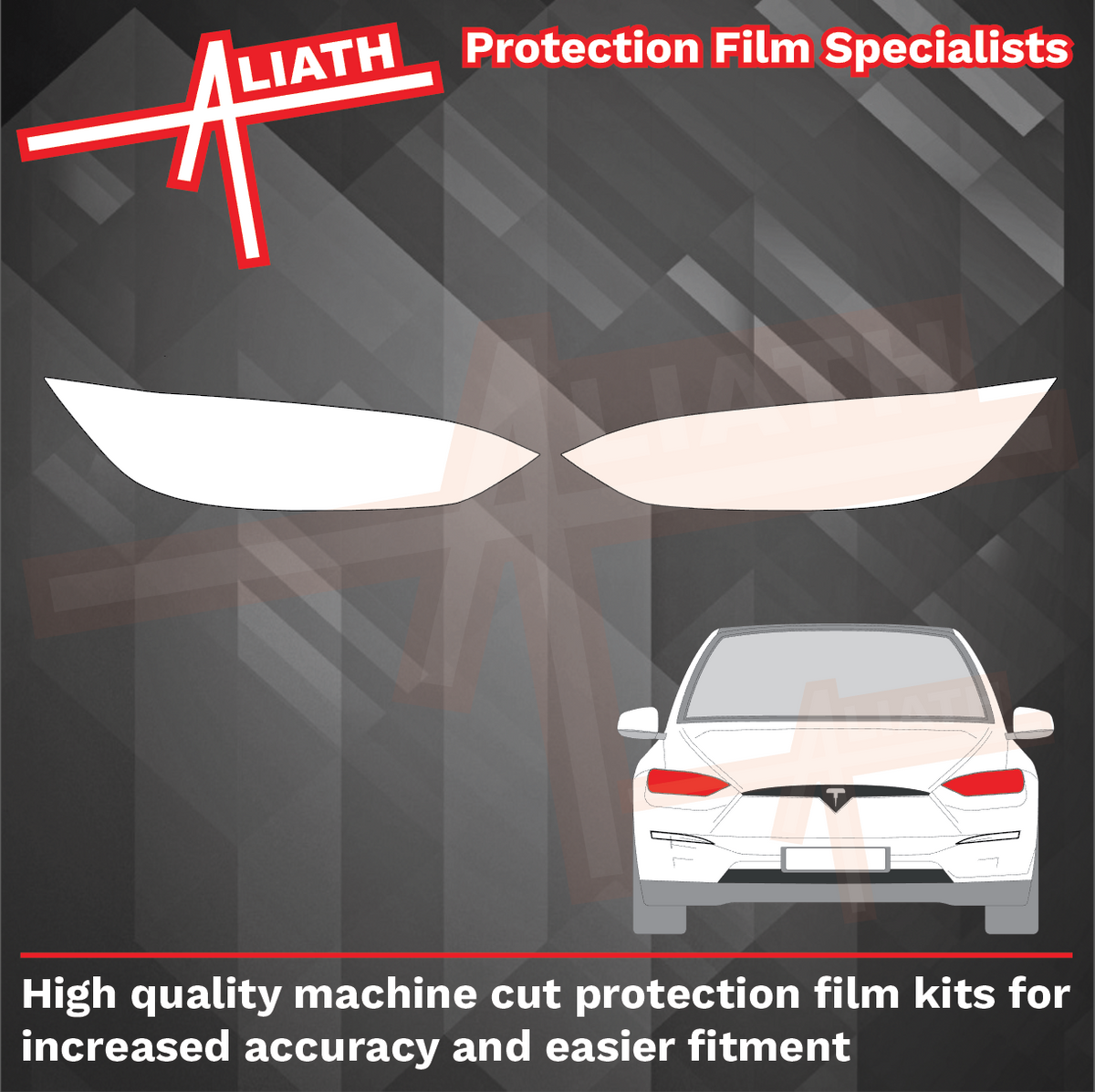 Tesla Model X 2016-Present, Headlights CLEAR Paint Protection