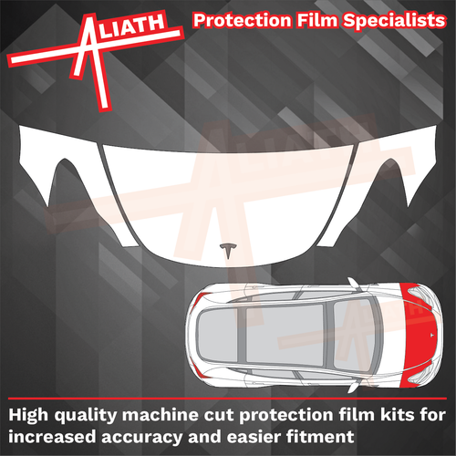 Tesla Model Y 2020-Present, Bonnet & Wings CLEAR Paint Protection