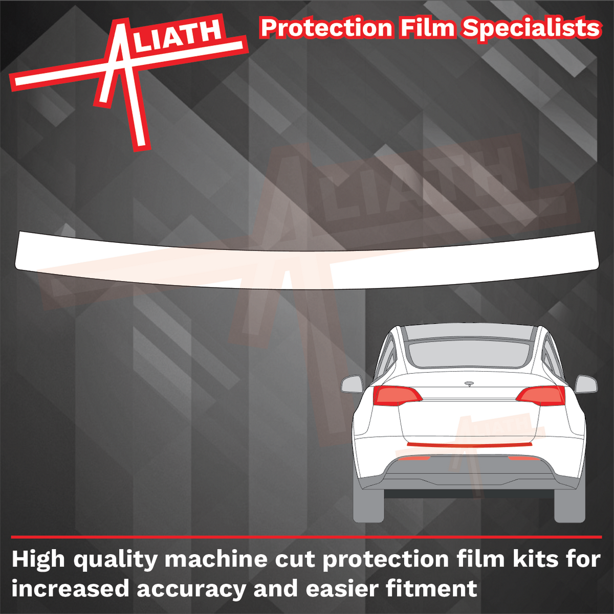 Tesla Model Y 2020-Present, Rear Bumper Upper CLEAR Paint Protection