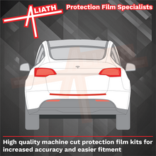 Tesla Model Y 2020-Present, Rear Bumper Upper CLEAR Paint Protection