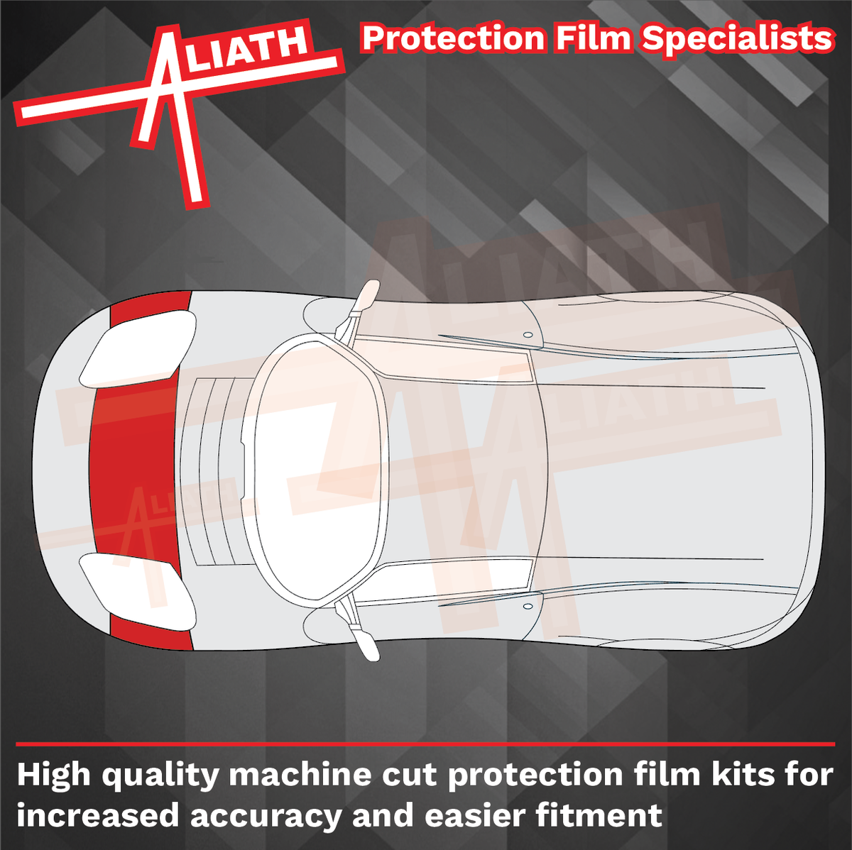 Tesla Roadster 2008-2012, Bonnet & Wings Nose CLEAR Paint Protection