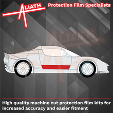 Tesla Roadster 2008-2012, Lower Door Sections CLEAR Paint Protection