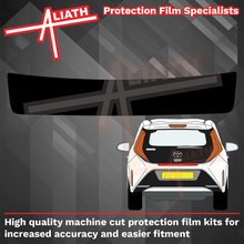 Toyota Aygo 2022-Present, Rear Bumper Upper BLACK Paint Protection