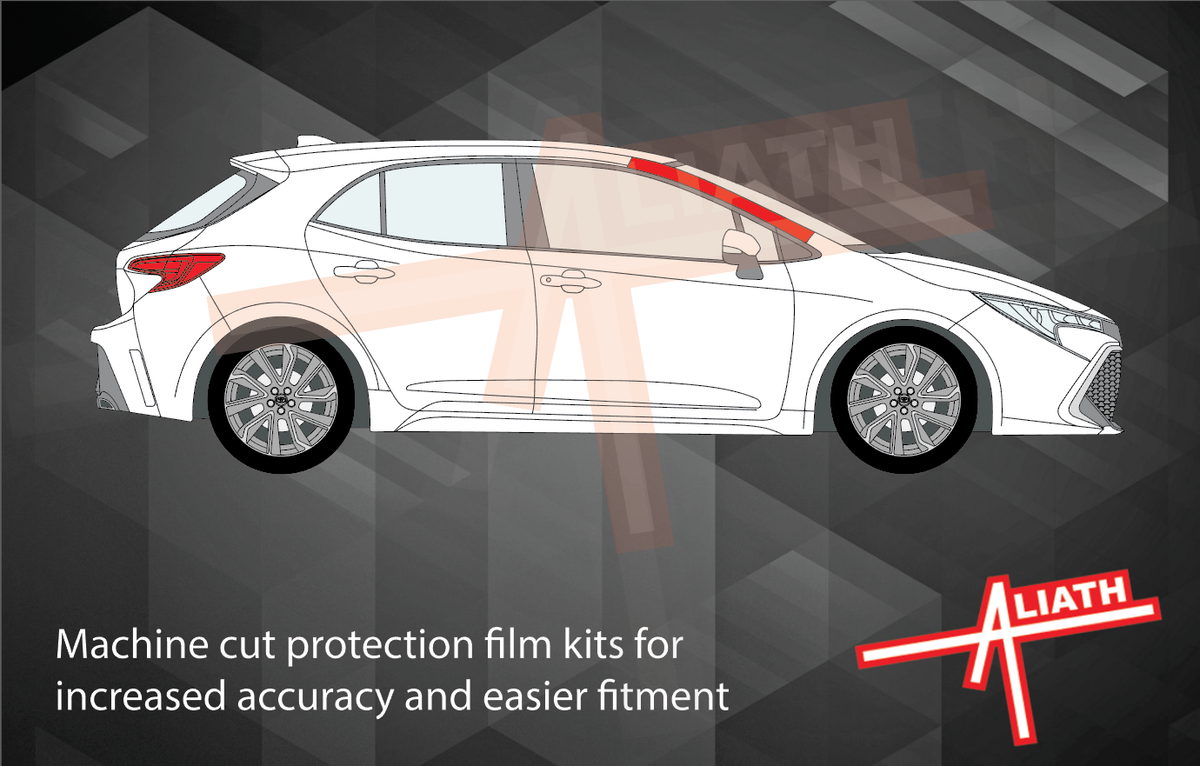 Toyota Corolla GR 2023-Present, A-Pillars CLEAR Paint Protection