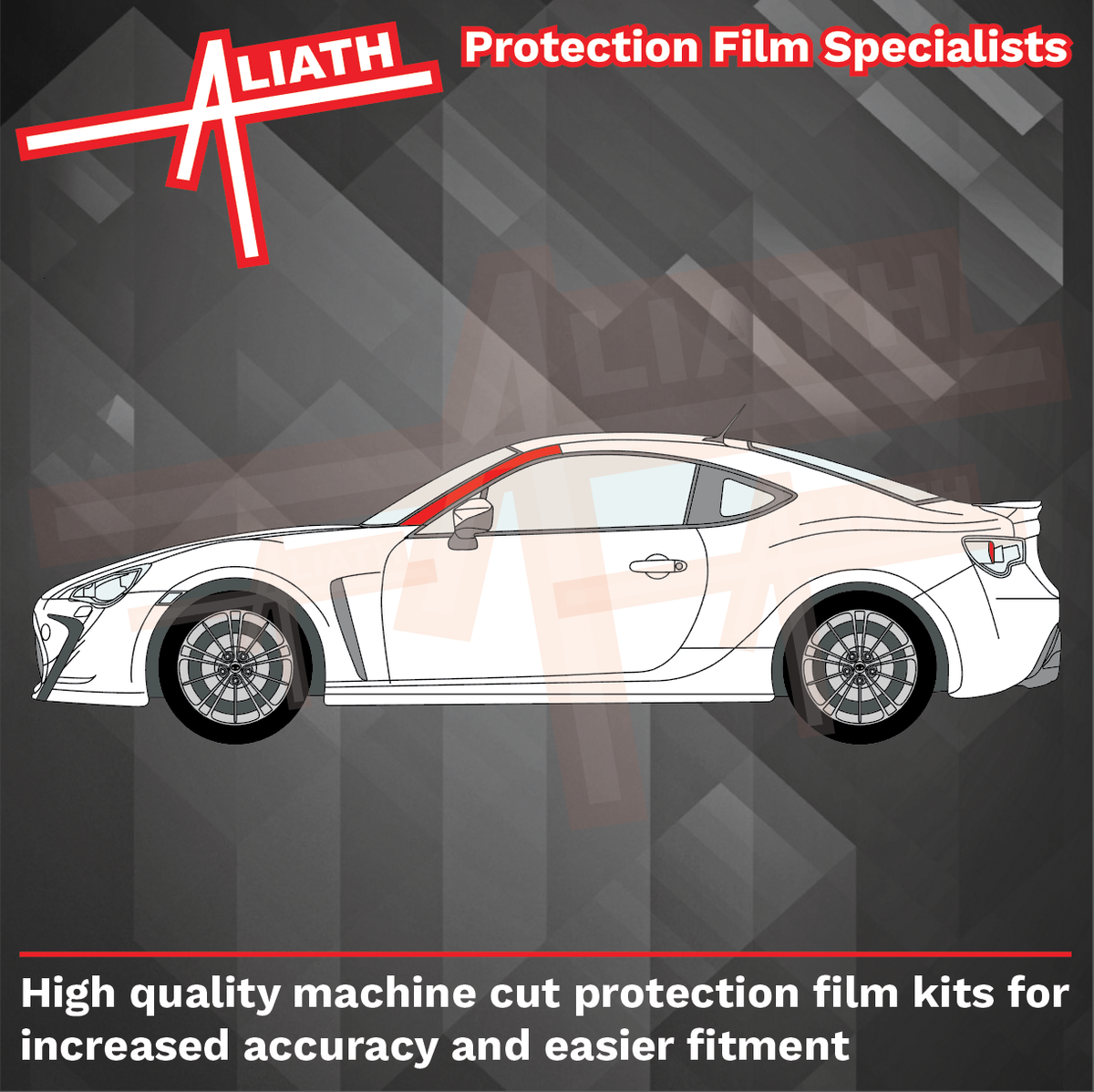 Toyota GR86 2022-Present, A-Pillars CLEAR Paint Protection