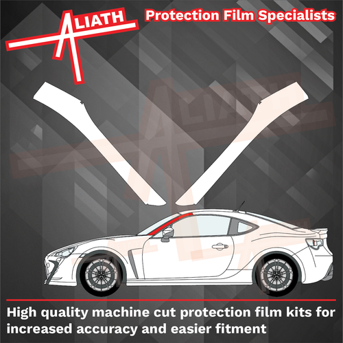 Toyota GR86 2022-Present, A-Pillars CLEAR Paint Protection