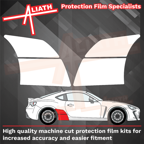Toyota GR86 2022-Present, Rear Arches CLEAR Paint Protection
