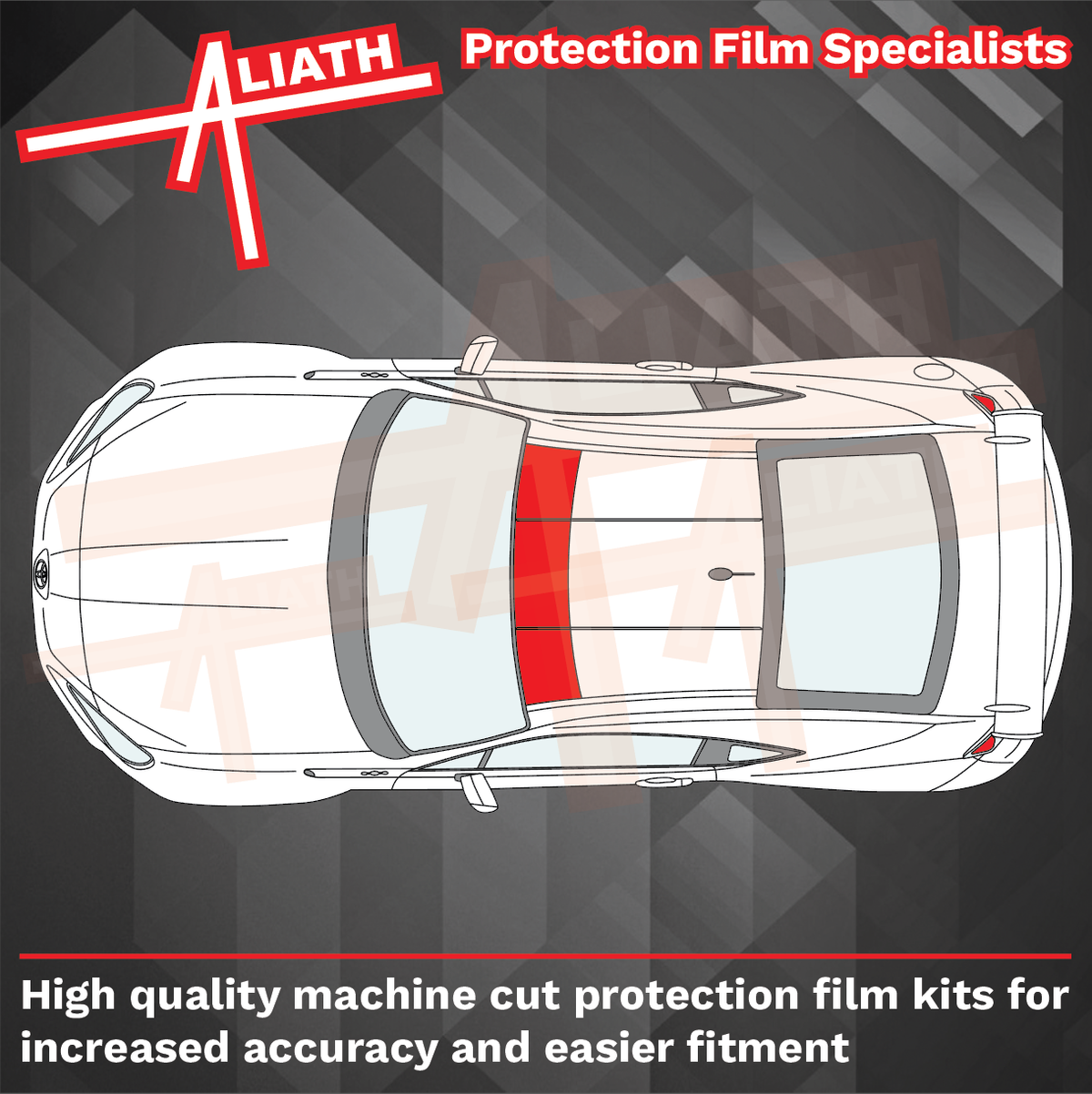 Toyota GR86 2022-Present, Roof Front CLEAR Paint Protection