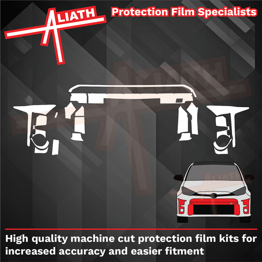 Toyota Yaris GR 2020-2024, Front Bumper Trims / Inserts CLEAR Paint Protection