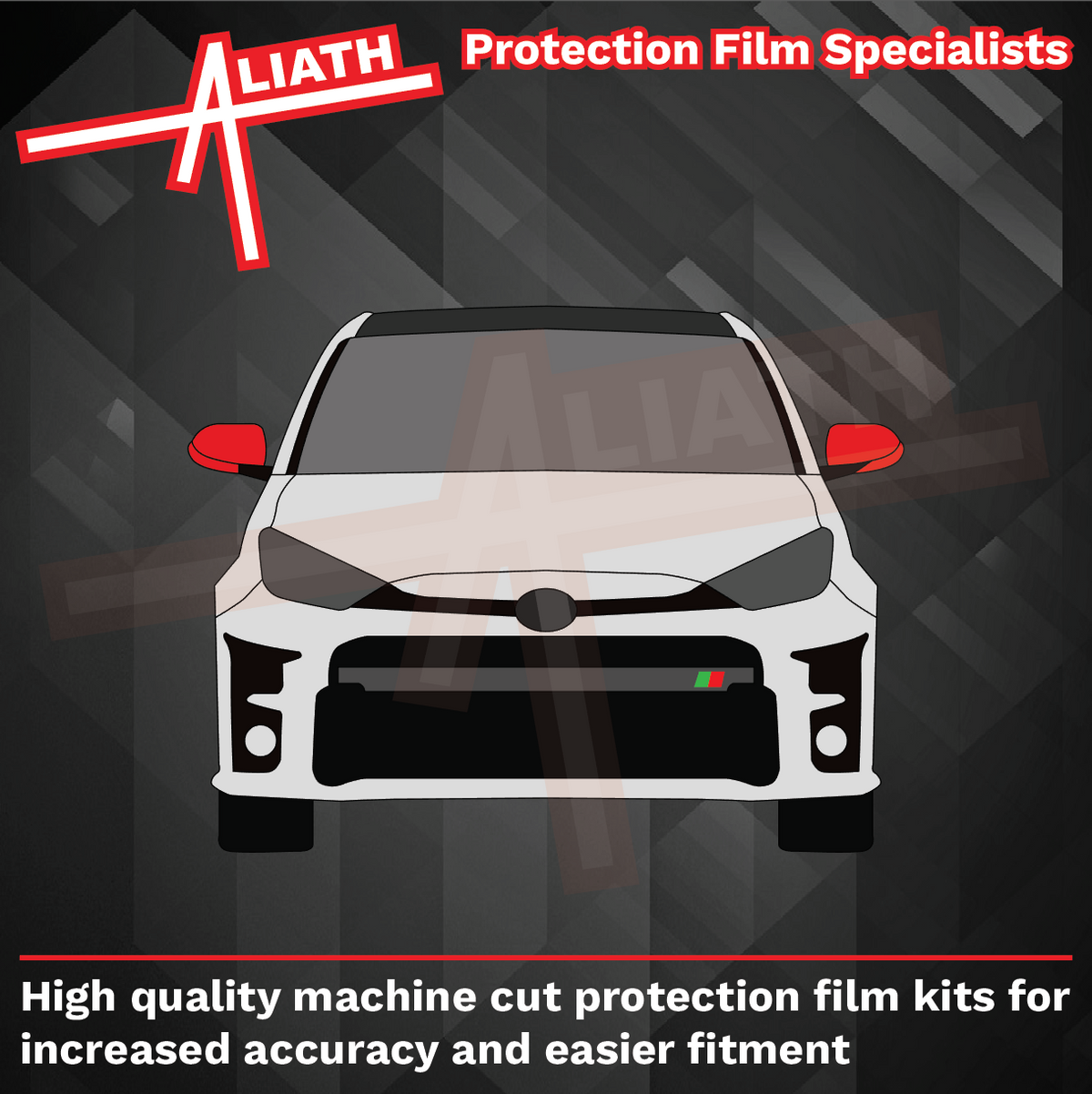 Toyota Yaris GR 2020-Present, Door Mirror Caps CLEAR Paint Protection