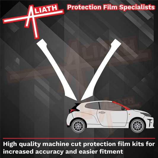Toyota Yaris GR 2020-Present, A-Pillars CLEAR Paint Protection