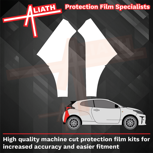 Toyota Yaris GR 2020-Present, Rear Bumper Arches CLEAR Paint Protection