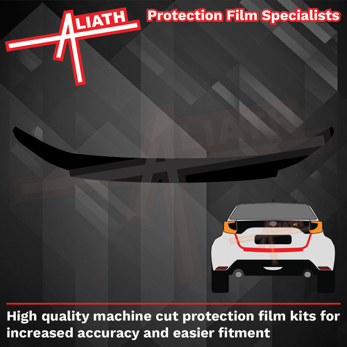 Toyota Yaris GR 2020-Present, Rear Bumper Upper BLACK Paint Protection