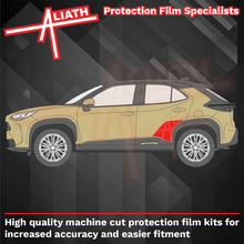 Toyota Yaris Cross 2020-Present, Rear Door Arches CLEAR Paint Protection