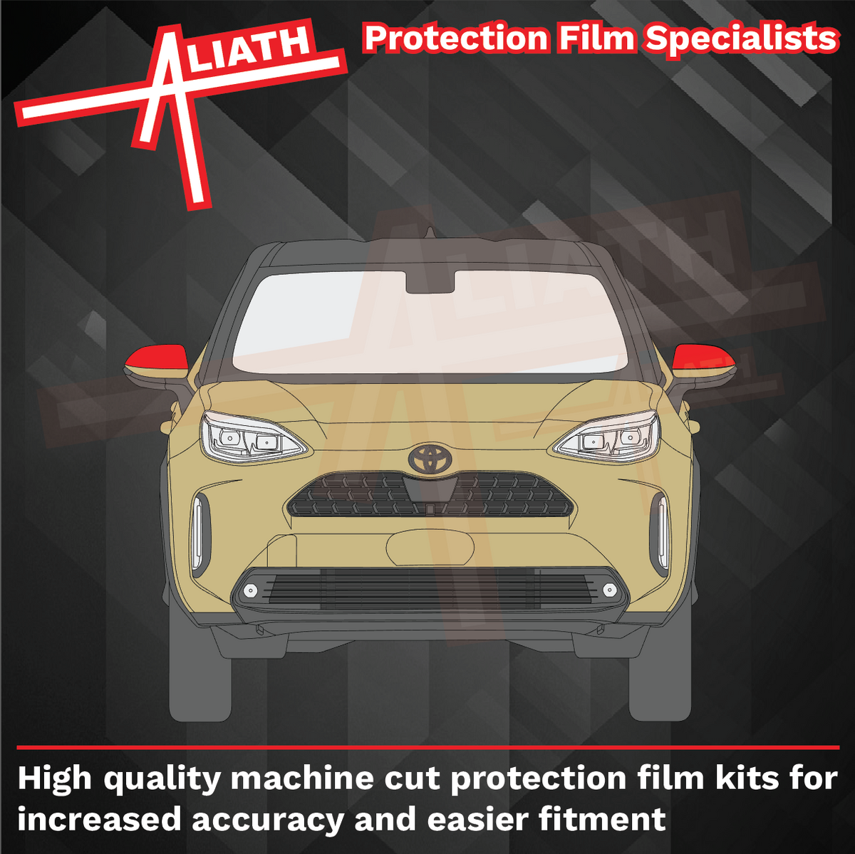 Toyota Yaris Cross 2020-Present, Door Mirror Caps CLEAR Paint Protection