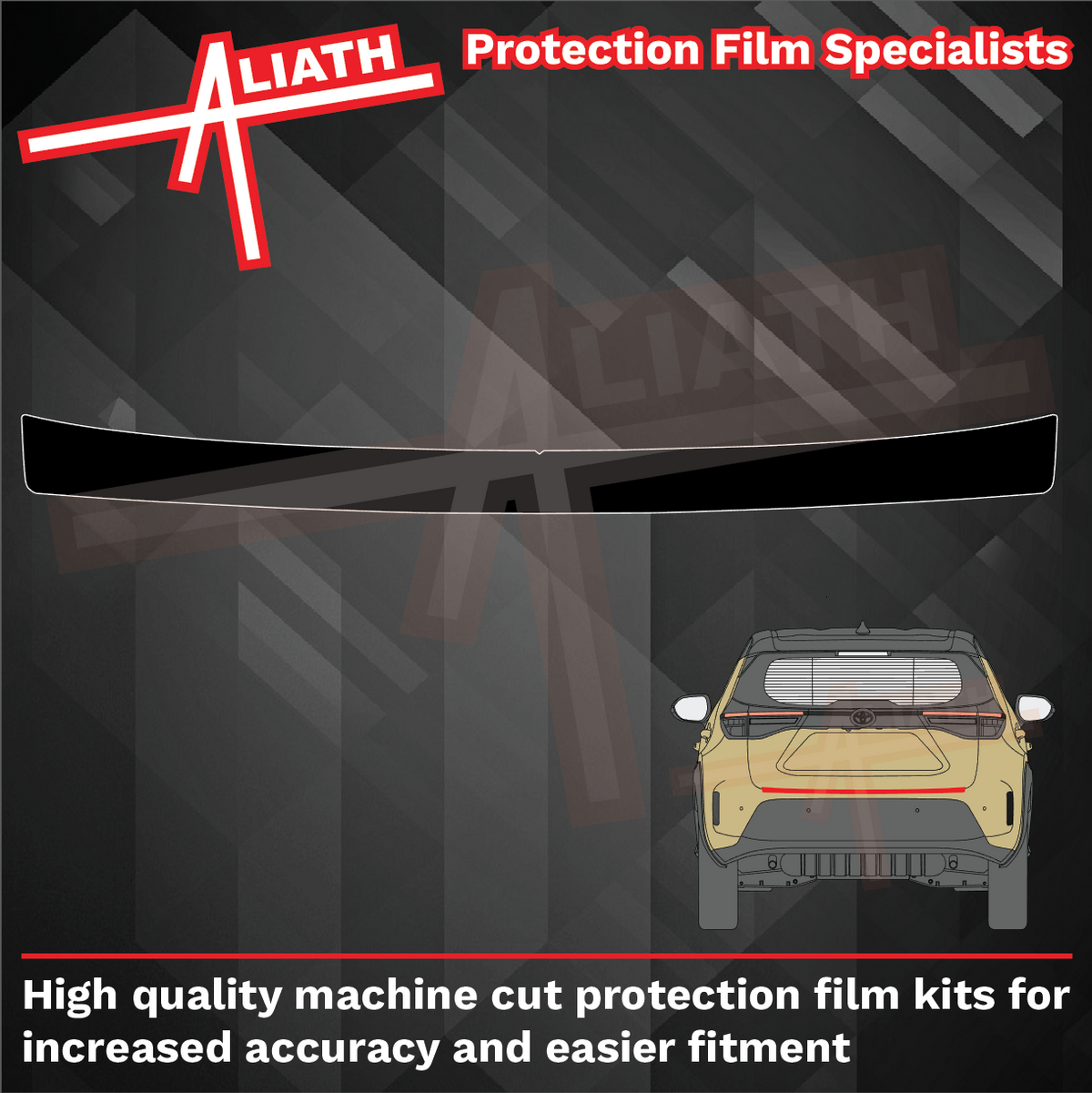 Toyota Yaris Cross 2020-Present, Rear Bumper Upper BLACK Paint Protection