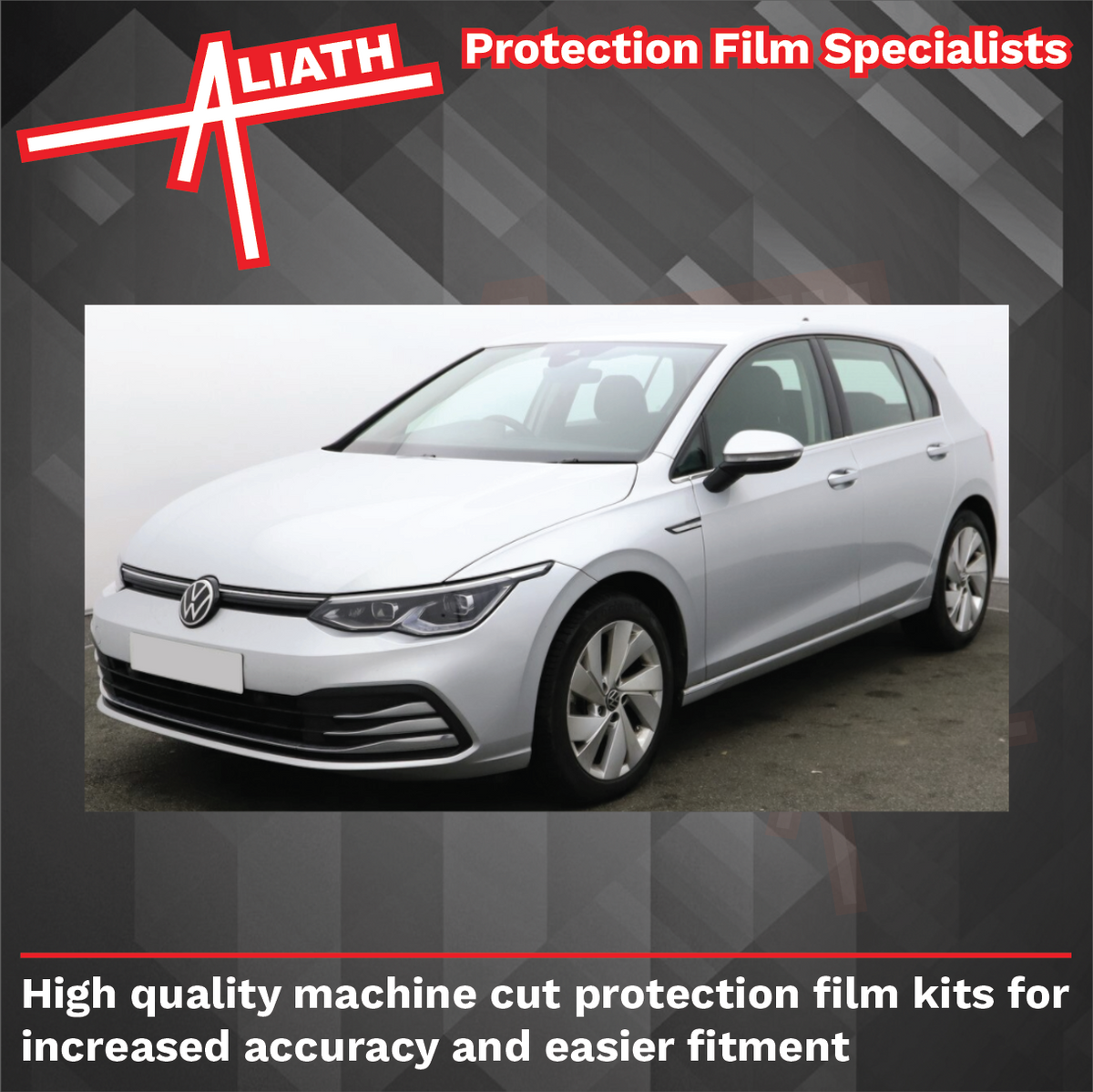 Volkswagen Golf (MK8) 2019-Present, Rear QTR Arches BLACK Paint Protection