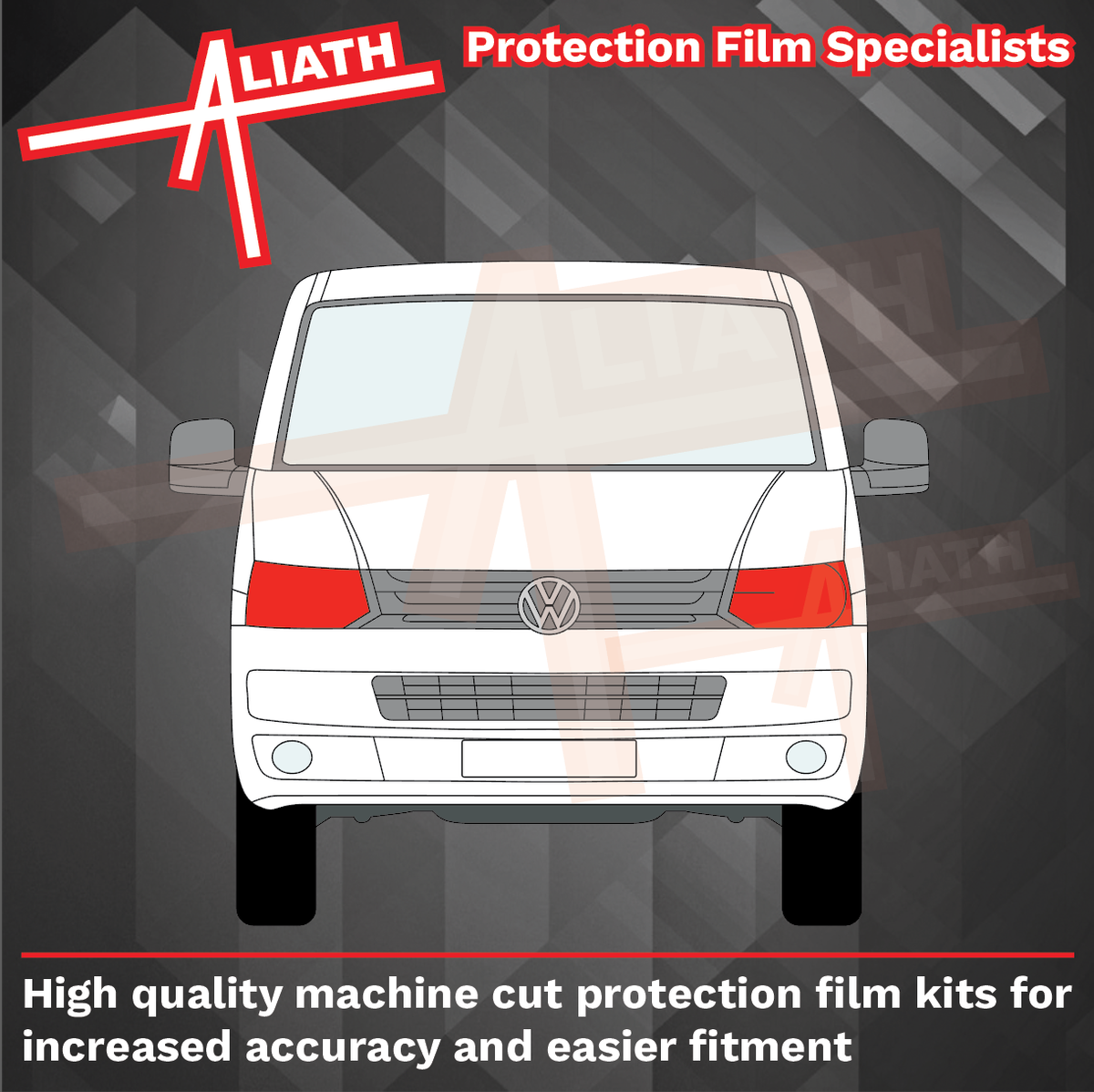 Volkswagen Transporter / Caravelle (T5) 2009-2016, headlights CLEAR Stone Protection